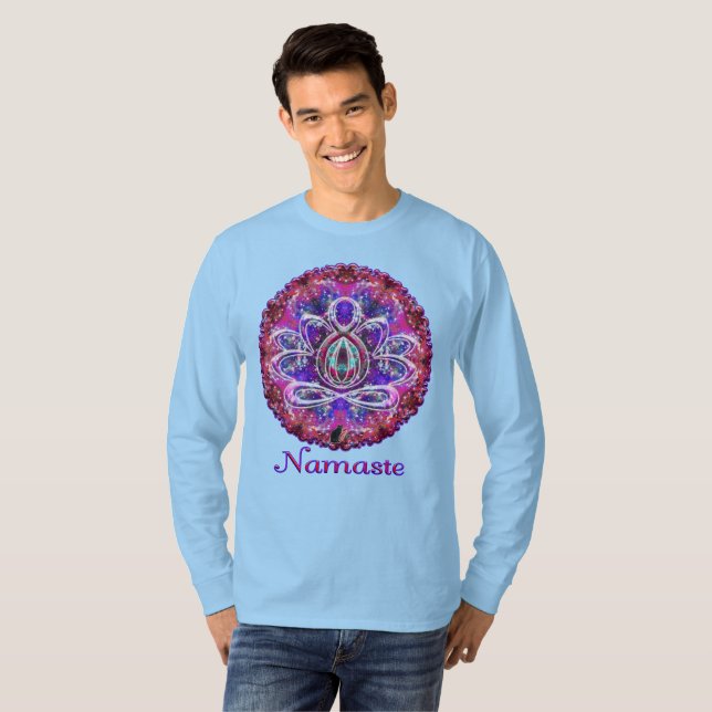 T-shirt Brilliance Zen Lotus Namaste (Devant entier)