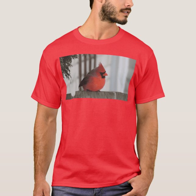 T-shirt Brilliant Cardinal Bird (Devant)