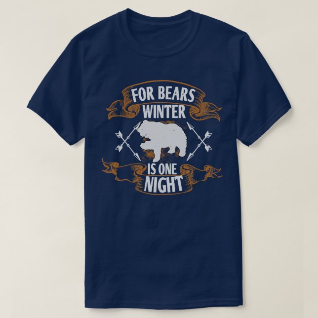 T-shirt Brin Pour Ours L'Hiver Est Une Nuit (Design devant)