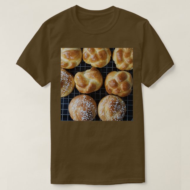 T-shirt Brioche fraîche cuite au four (Design devant)