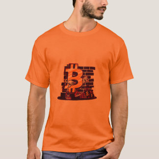 T-shirt Brique Mur Nombre 7 Or