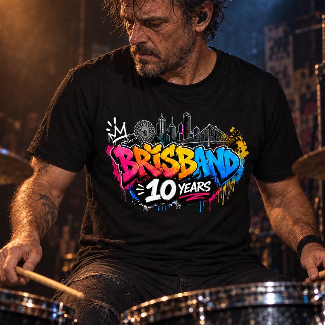 T-shirt Brisbane 10 ans (Créateur téléchargé)