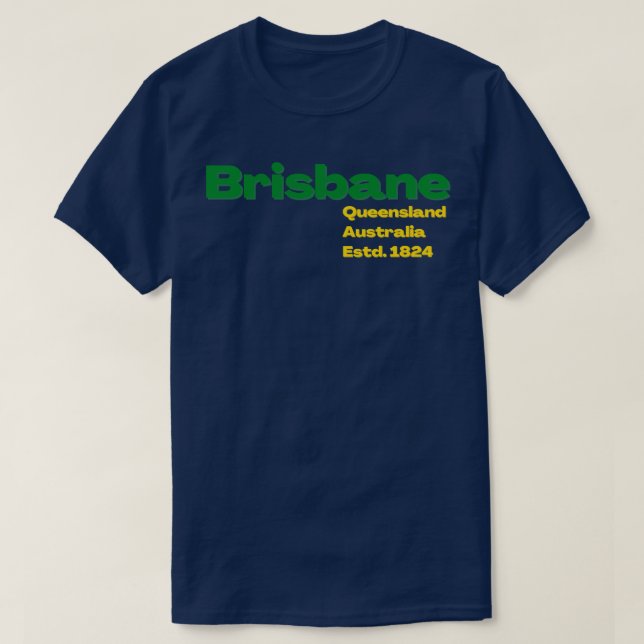 T-shirt Brisbane Australie Design (Design devant)