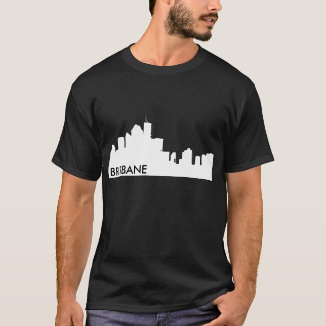 T-shirt Brisbane Skyline (Devant)