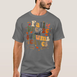 T-shirt Brise d'automne et congé d'automne Bonjour automne