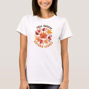 T-shirt Brise D'Automne, Feuilles D'Automne - Charbon D'Au