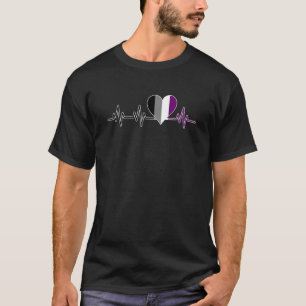 T-shirt Brise de Coeur Asexuel Vie Amour Coeur tendance Cu