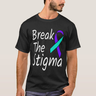 T-shirt Briser La Stigma Prévention Suicide Ribbon Sensien