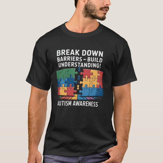 T-shirt Briser les barrières - Comprendre l'autisme A (Devant)