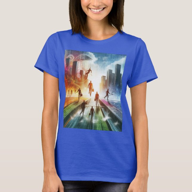 T-shirt Briser les obstacles, bâtir l'avenir (Devant)