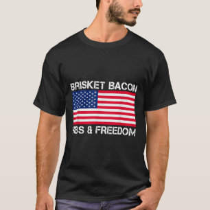 T-shirt Brisket Bacon Ribs & Freedom Grill Bbq Meat Sm