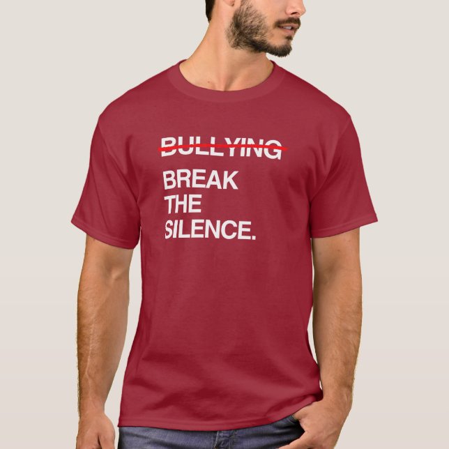 T-SHIRT BRISONS LE SILENCE SUR LE HARCÈLEMENT (Devant)