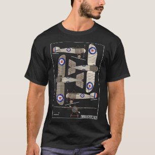 T-shirt Bristol M.1 Monoplane Scout britannique WW1 Fighte