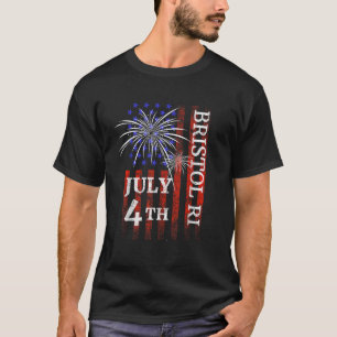 T-shirt Bristol RI 4 juillet Fête de l'Indépendance T Chem
