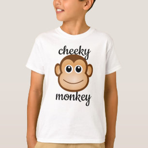 T-shirt Brit de chou de chou de singe chétif