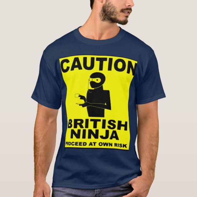 T-shirt britannique de Ninja (Devant)