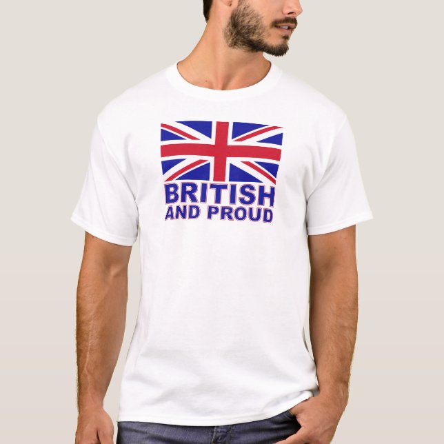 T-shirt Britannique et fier (Devant)