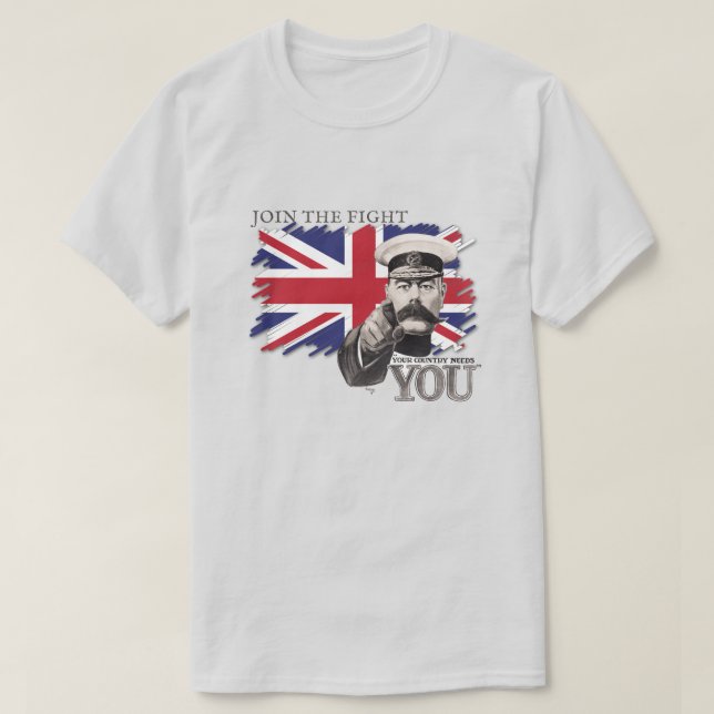 T-shirt britannique pour hommes d'Union Jack (Design devant)