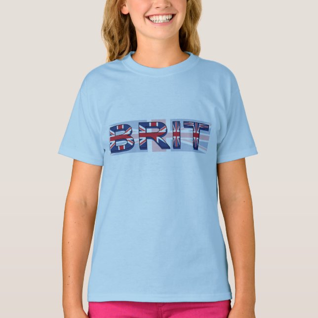 T-shirt Britannique, style d'Union Jack (Devant)