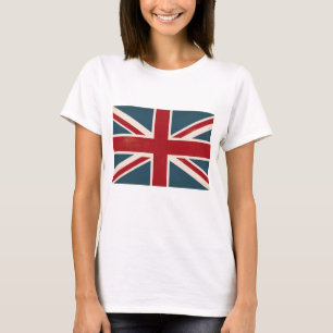 T-SHIRT BRITANNIQUE VINTAGE DE DRAPEAU D'UNION