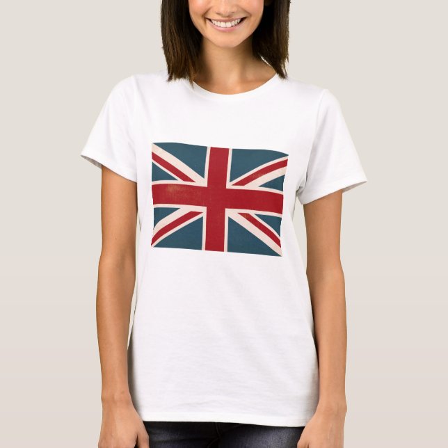 T-SHIRT BRITANNIQUE VINTAGE DE DRAPEAU D'UNION (Devant)