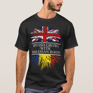 T-shirt Britanniques cultivé avec des racines roumaines dr