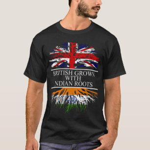 T-shirt Britanniques cultivés avec des racines indiennes d