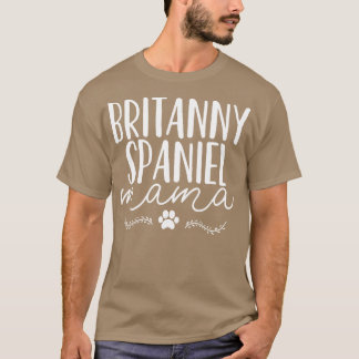 T-shirt Britanny Spaniel Chien Maman