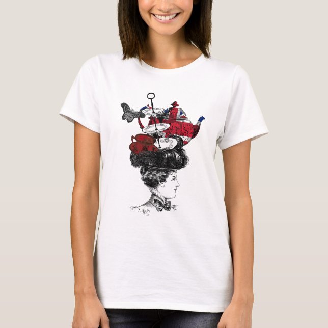 T-shirt British Afternoon Tea Hat (Devant)