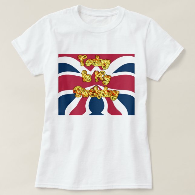 T-shirt British Birday Gifts Art Print (Design devant)