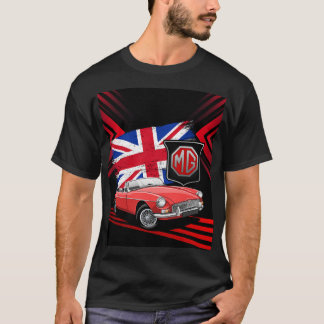 T-shirt British Classic Sports Car - MG MGB Convertible T-