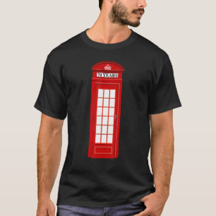 T-shirt British England London Red Téléphone Box Téléphone