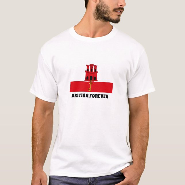 T-shirt British Forever de Gibraltar (Devant)