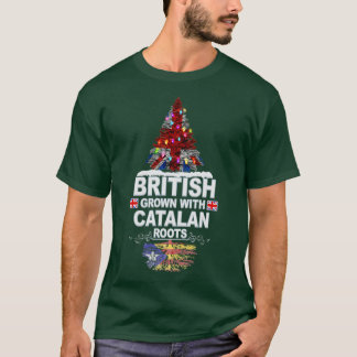 T-shirt British Grosse avec des racines catalanes cadeau p