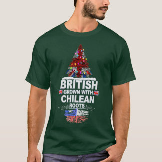 T-shirt British Grosse avec des racines chiliennes cadeau 