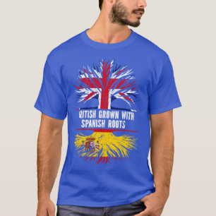 T-shirt British Grotte avec des racines espagnoles UK Drap