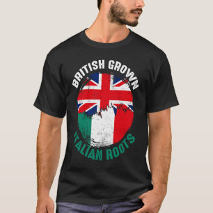 T-shirt British Grotte Italienne Racines drapeaux Vintages