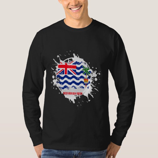 T-shirt British Indian Ocean Territory Splash (Devant)