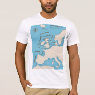 T-shirt British Isles Expédition Prévision en couleur