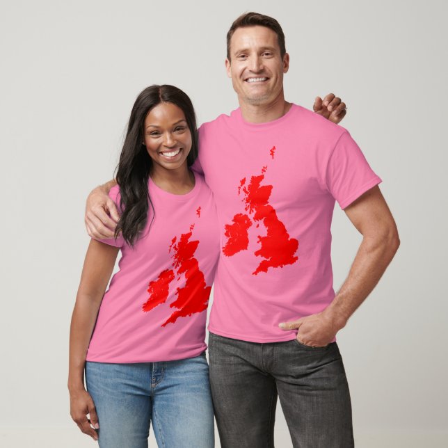 T-shirt British Isles in Red (Unisexe)