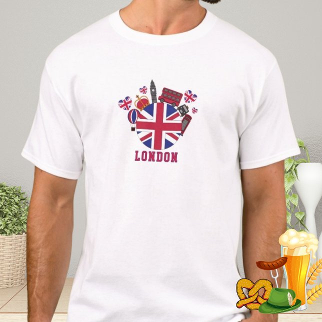 T-shirt British Landmarks Royaume-Uni Voyage Londres Souve (Créateur téléchargé)
