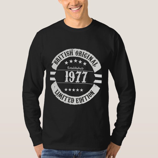 T-shirt British Original 1977, édition limitée ! (Devant)