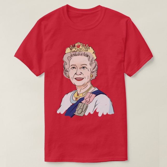 T-shirt British Queens Platinum Jubilee (Design devant)