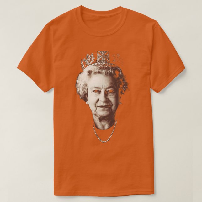 T-shirt British Queens Platinum Jubilee (Design devant)