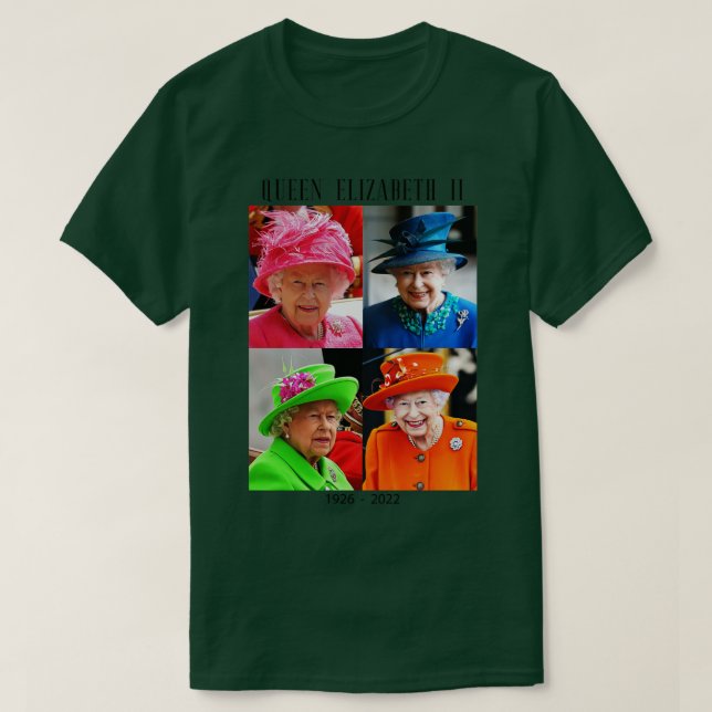 T-shirt British Queens Platinum Jubilee (Design devant)