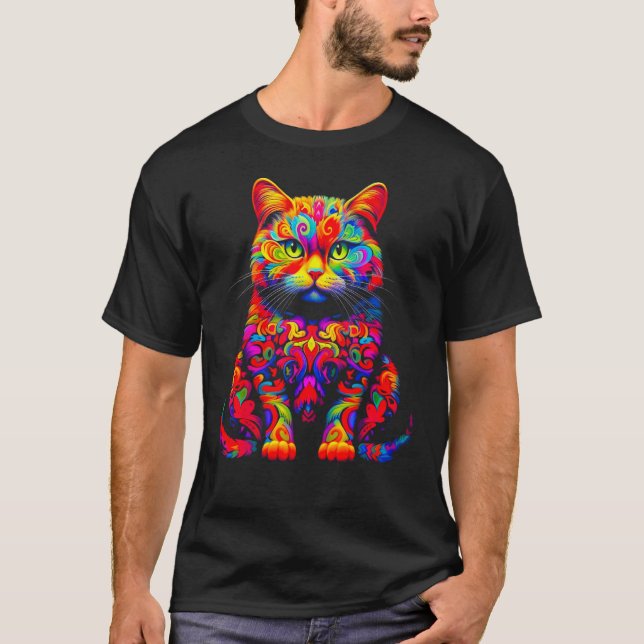 T-shirt British Shorthair Cat Design (Devant)