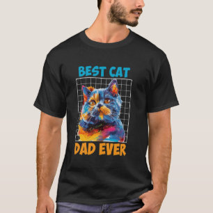 T-shirt British Shorthair MEILLEUR PÈRE DE CHAT JAMAIS Bri