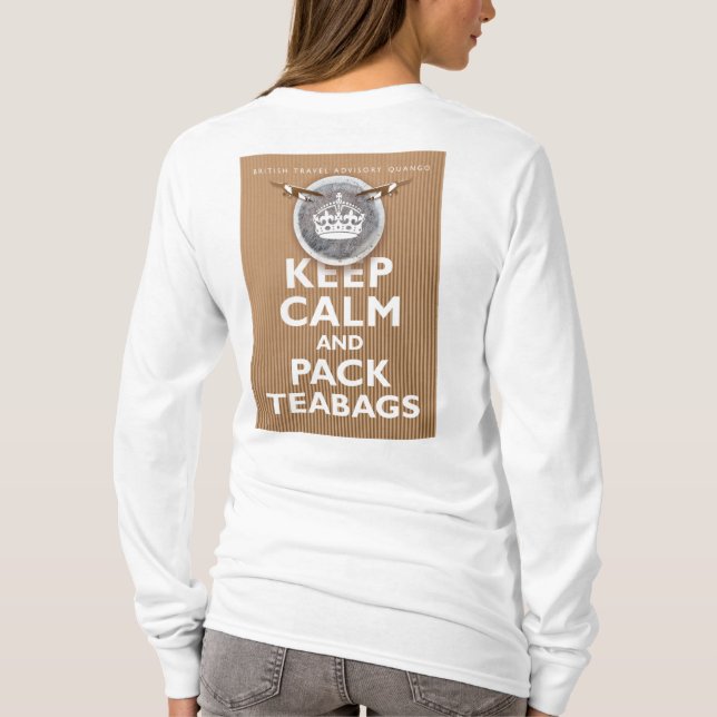 T-shirt 'British Teabag Advice' (Dos)