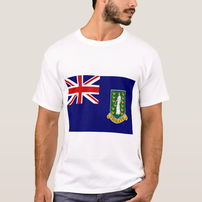 T-shirt british virgin islands flag (Devant)