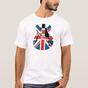 T-shirt Britpop Guitare